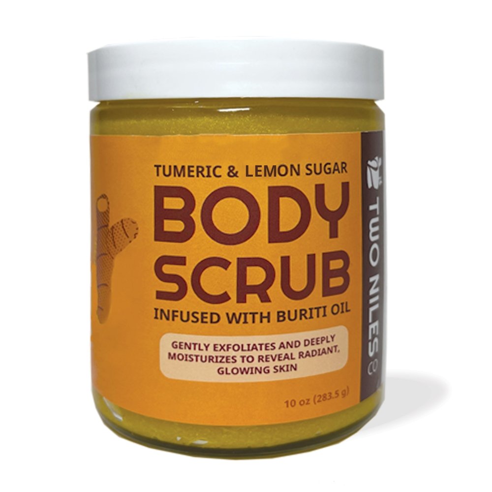 Turmeric and Lemon Sugar Body Scrub - Two Niles Co
