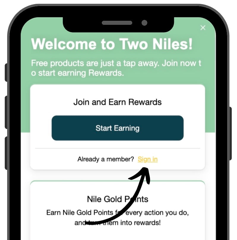 Screenshot of account creation page showing sign in link in top right and Start Earning button in middle. Sign in link for existing accounts, Start Earning button to create a new account.