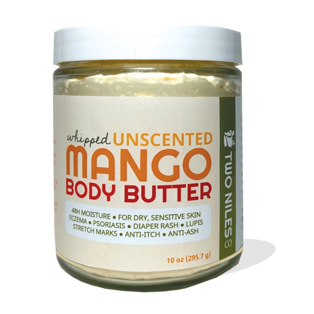 Unscented Mango Body Butter for Sensitive Skin - Two Niles Co
